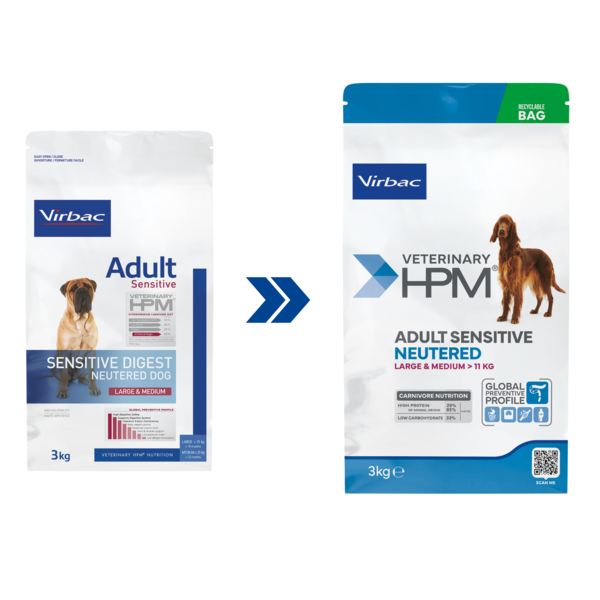 ADULT SENSITIVE NEUTERED LARGE & MEDIUM DOG - Foder til voksne hunde - Neutraliserede hunde